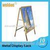 double poster aluminum metal display frame rack standing recyclable