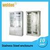 SS sheet metal cabinet control silver custom made fabrication rack