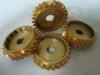 Custom brass slant tooth precision gear device for medical machine and electrical industry