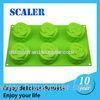 Custom Flexible Green yellow Rose Cake mold cookie with FDA LFGB