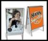 Portable a - frame Metal Display rack / double side poster for advertising
