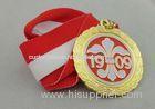 Iron / Brass / Copper Soft Ribbon Medals with Die Struck, Stamped, Die Cast