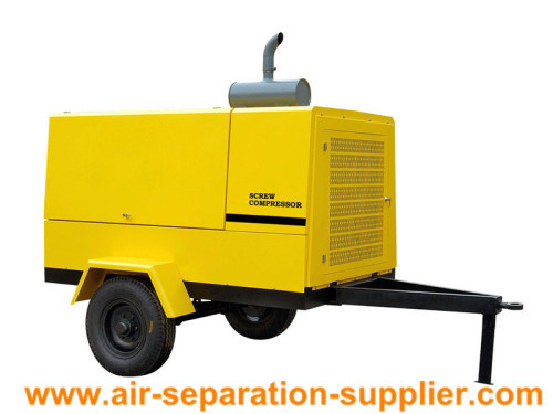 Movable Motor Drive Screw Air Compressor