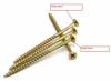 Chipboard screws(pozi drive zinc plated)