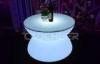 Round illuminated Led Coffee Table Color changing lighting bar Furniture