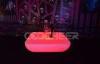 Multifunction Remote Led Luminous Coffee Table / rechargeable floor lamp table