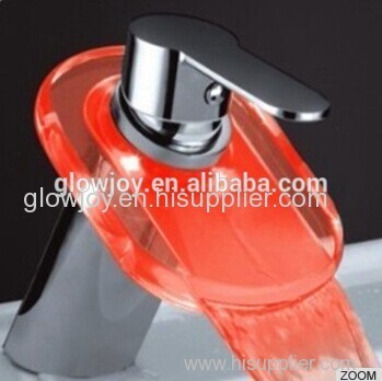 (LF-002)fashionable led basin faucet waterfall faucet basin mixer