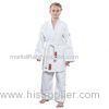 White bamboo fabric Judo Uniform Gi Martial Arts Suit with Belt for Boys