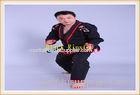 Ripstop BJJ GI Brazilian Jiu Jitsu Gi / Custom Martial Arts Uniforms , Black