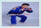 100% Cotton Blue jiu jitsu clothing Custom Martial Arts Uniforms for Adults