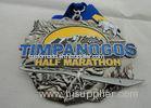 Zinc Alloy Die Casting Iron or Brass or Copper Timpanogos Half Marathon Medal with Glitter