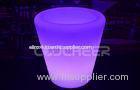 Lithium battery PE Plastic Led Decorative Lights flower pot for indoor