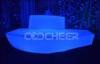 Plastic Disco Illuminated Led Mordern Stool Glow Sofa For 3 People Seats