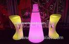 Single color Waterproof Led outdoor furniture Light Up Table Chairs for Garden