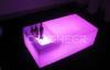 Custom Purple Long Led Bar Table PE Plastic Waterproof KTV Furniture