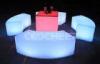 Rechargeable outdoor illuminated furniture Led Bar Stools and sofa set