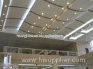 Eco Friendly Fiberglass Soundproofing Curved Ceiling Panels For Building , Heat Insulation