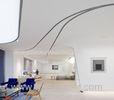 Gray Fireproof Fiberglass Curved Ceiling Panels For Decoration 25mm 12mm