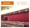 Red / White Reinforced Fabric Wrapped Acoustic Panels , Fiberglass Heat Insulation Board