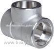 Forged Alloy Steel Fittings , Stainless Steel Equal Tee A-182 / A105