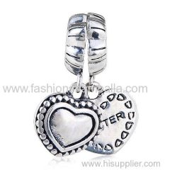 European Sterling Silver Dangle My Special Sister Charm
