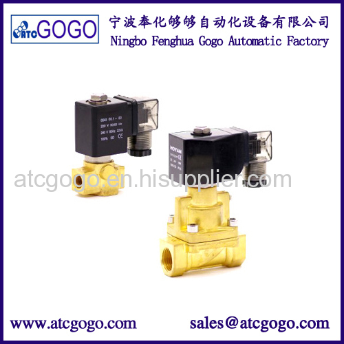 High temperature solenoid valve TEFLON seals