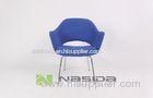 blue Furniture Modern Eero Saarinen Executive Chairs with Fabric Seat