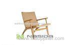Comfort Hans Wegner Easy Living Room Chairs / Wooden recliner Chair Modern