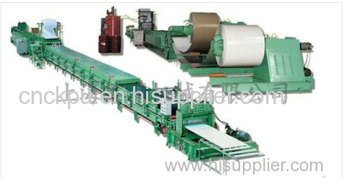 PU colored steel sandwich panel production line