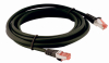 cat6 3m F/UTP copper version 27awg LSZH black jacket patch cord