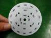 High Power Round LED PCB / Aluminum Base PCB White / Black / Blue / Red Solder Mask