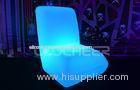 Fireproof UV Resistant Led Sofa / 4 RGB Flashing Ways L Shape Seats