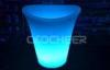 RGB Color Changing LED lighted ice bucket Nighclub Plastic Holder for wine