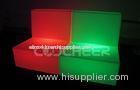 RGB Glowing PE plastic Led Sofa Luxury nightclub lounge furniture 1 year Warranty