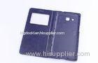 Blue Purple Samsung leather case for Sumsung Mega