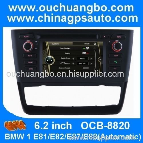Ouchuangbo DVD Radio GPS Navigation BMW 1 Series E81 E82 E87 E88(Automatic) iPod USB Audio Stereo System