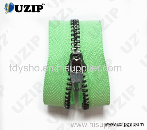 Jean brass metal zipper