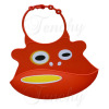 LFGB FDA standard silicone baby bibs cute design water proof