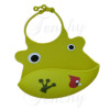 Infant bibs made from silicone FDA LFGB standard water proof cute designs