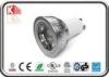 Dimmable 3000K 6W GU10 LED Spotlight with Profile Aluminum , 80Ra