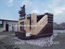 Grey Bear Inflatable Castle With Combos Bouncer House / Blow Up Slide