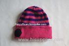 Colourful soft Hands - free Bluetooth Knitted Beanie Hat For Winter