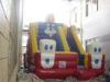 Commercial Cartoon Bouncy Inflatable Slide With waterproof plato TM , EN71