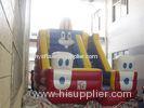 Commercial Cartoon Bouncy Inflatable Slide With waterproof plato TM , EN71