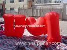 Funny Red Heart Shows Love Children party inflatables For Rental , EN71