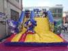 Giant Cute Cartoon inflatable bounce house water slide For Outdoor theme park