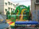 Attractive UV Resistance double inflatable water slide With Jumping Bouncers