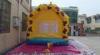 Yellow Giraffe Commercial Inflatable Bouncers With waterproof 0.55 mm PVC