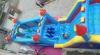 High Temperature resistance blow up obstacle course With Jumping Castle Slide