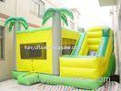 Funny Green commercial inflatable bounce house For Playing Center , EN14960